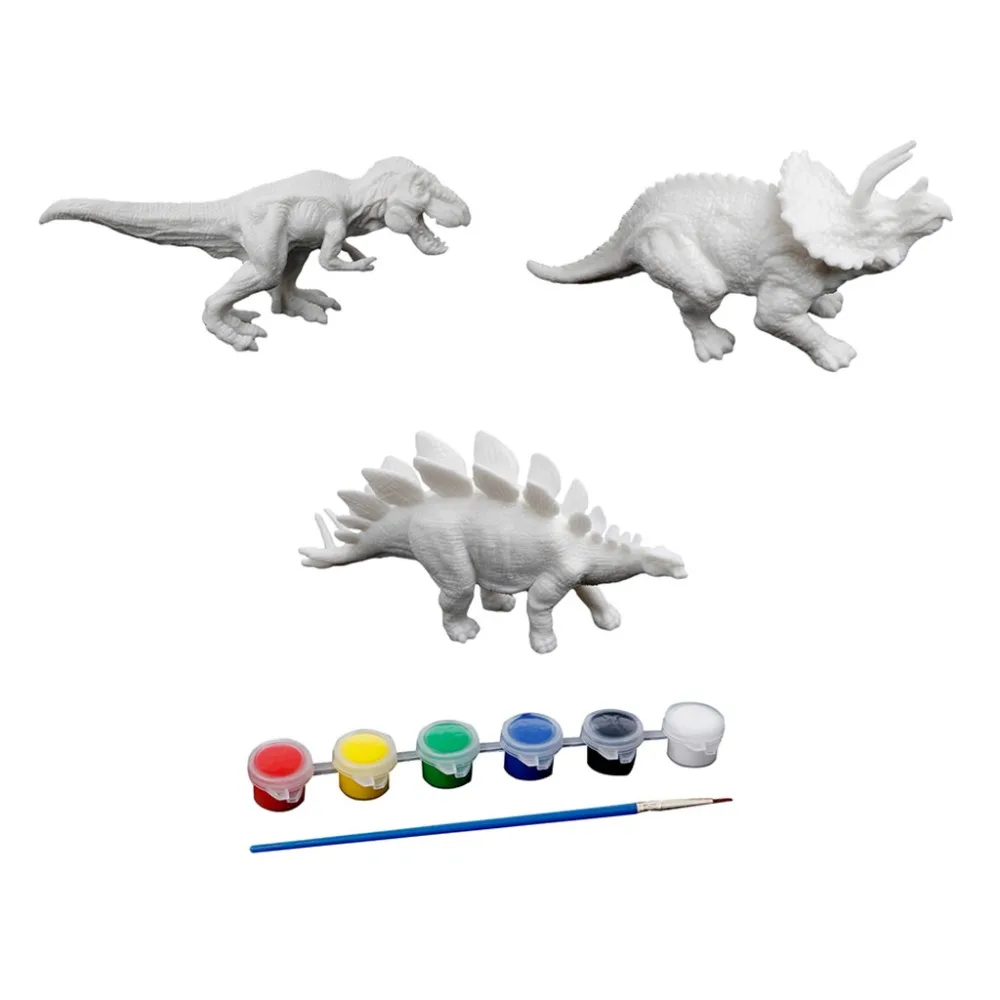 DIY раскраска картина Животное Динозавр Модель Рисунок граффити Дети Обучение искусство Развивающие игрушки для рисования подарки