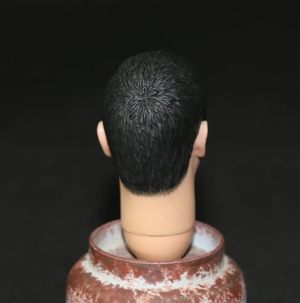 Мужская фигурка головы Mnotht 1/6 Solider азиатская резьба God of Gamblers Zhou Runfa короткая