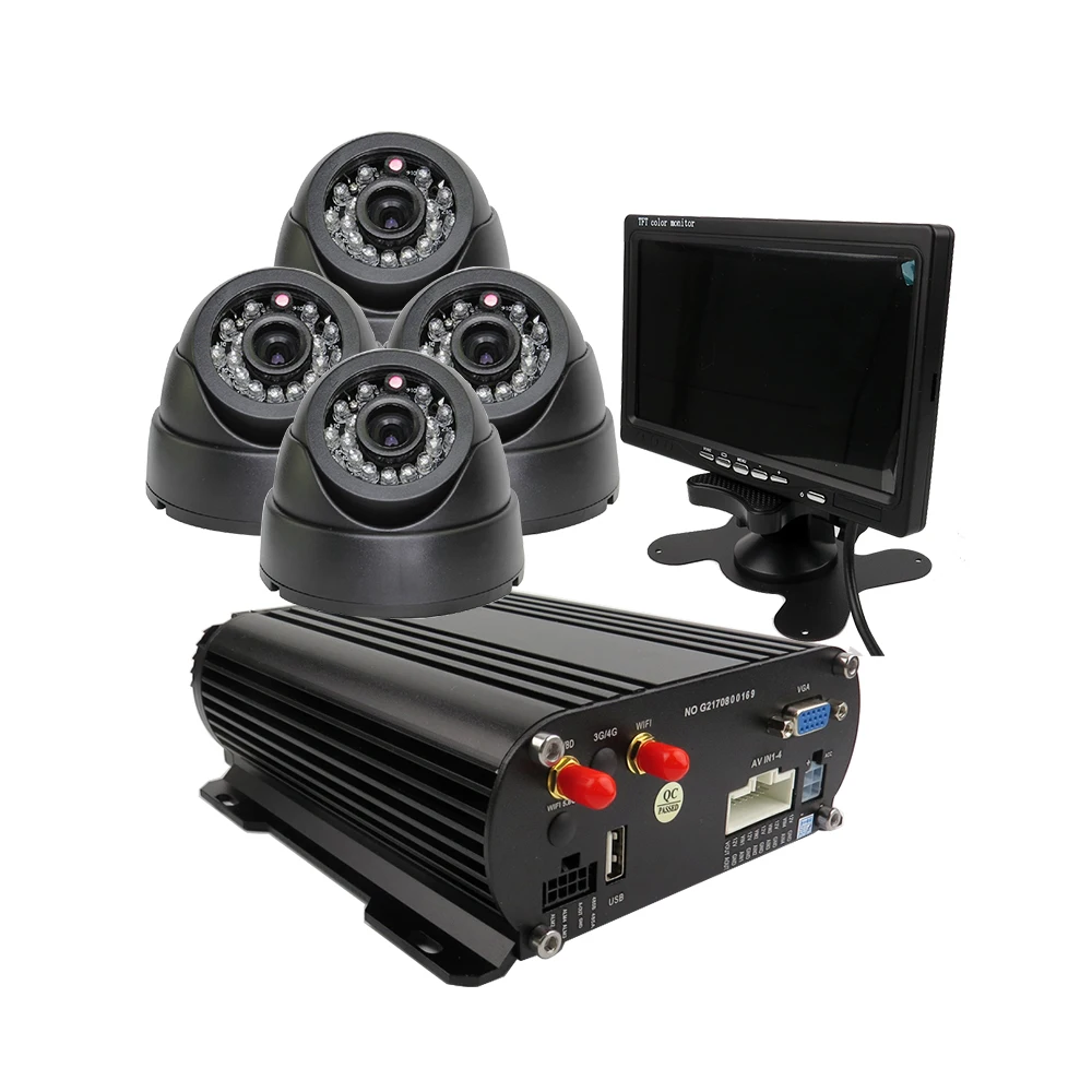 Бесплатная доставка 4CH gps Wi Fi 1080 P AHD 2 ТБ цифровой видеорегистратор для автомобиля