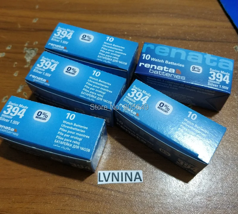 20 xrenata оксида серебра часы Батарея 394 SR936SW 936 1,55 V бренд renata 394 renata936 Батарея