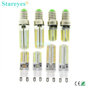 1 шт., силиконовая светодиодная лампа G9, E14, 6 Вт, 9 Вт, SMD3014, 64 дюйма, 104