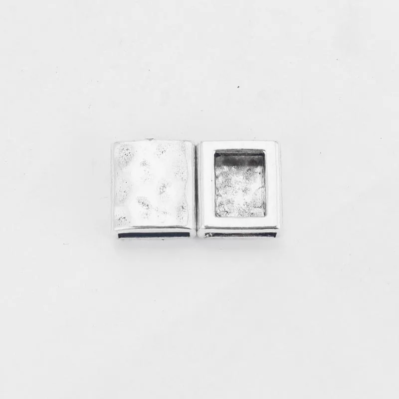 10pcs Square Shape Slider Spacer Fit Flat Leather For Bracelet Making DIY Fashion Jewelry Accessories 10x2mm | Украшения и