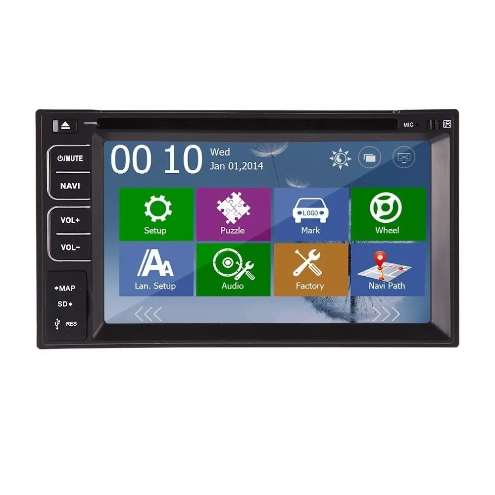 Новый 6.2 'ɲ-DIN Dvd-плеер Автомобиля Радио/BT/Стерео/Аудио Gps-навигация ПК Стерео