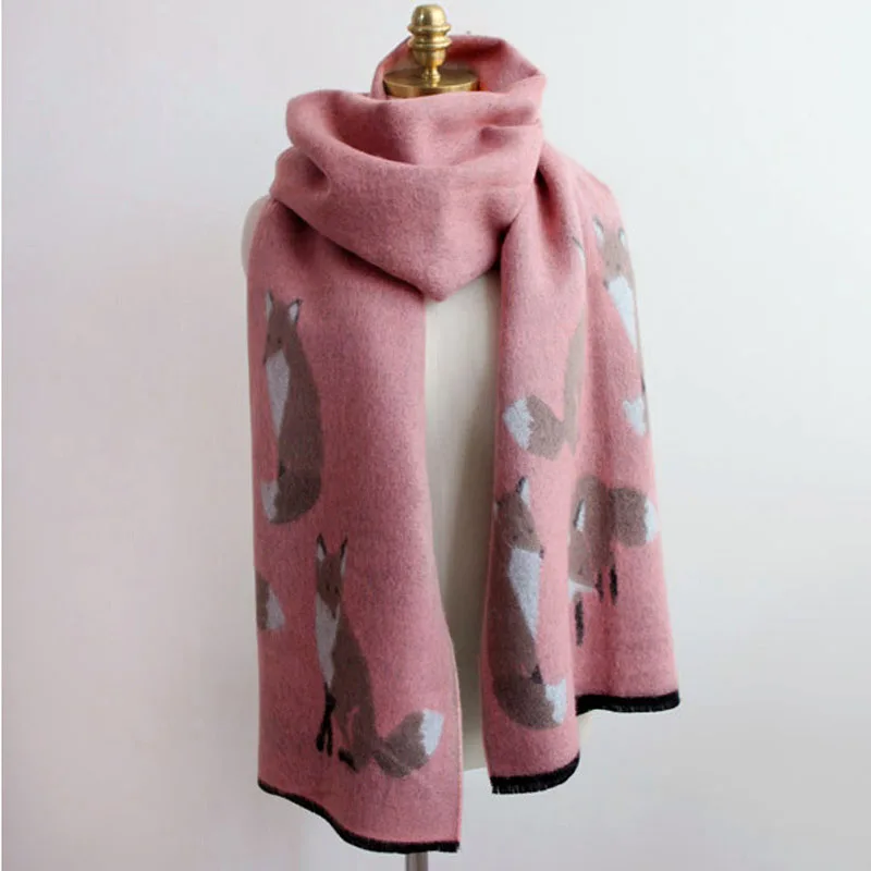 Женские зимние шарфы 2018 из искусственного кашемира модные толстые теплые