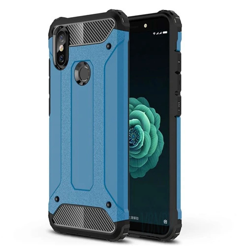 Blue Противоударный чехол-Броня чехол для телефона для xiaomi 9 8 SE 8 Lite рro 6 5 Plus твёрдый жёсткий ударопрочная крышка чехол для A2 5X 6X Mix 2 Zenfone 3 Max 2 3 F1 - Цвет: Blue