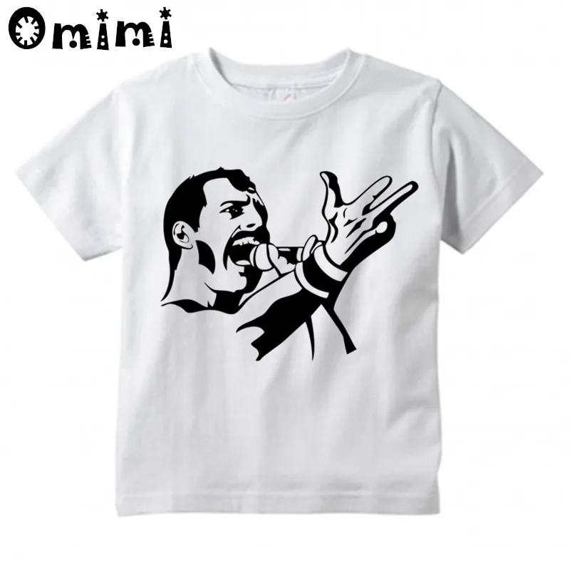 Детская футболка с надписью he Queen Band FREDDIE MERCURY отличные повседневные топы