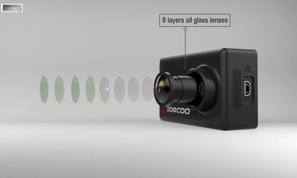 Экшн камера SOOCOO S300 2 35 дюйма ЖК дисплей 12 МП МП|Экшн-камеры| |