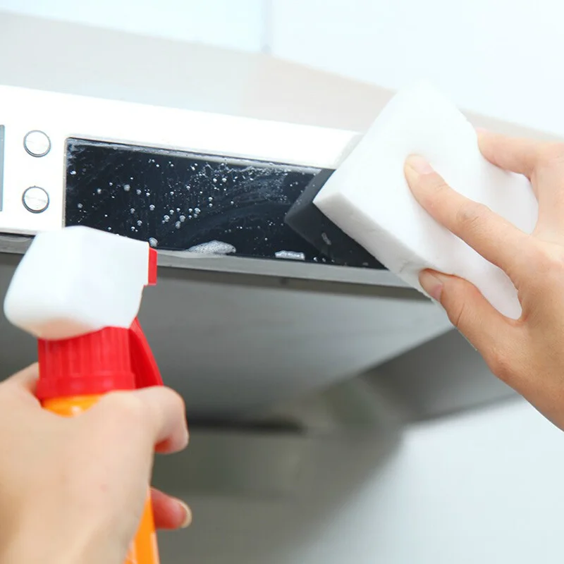50Pcs/lot Melamine Sponge Magic Eraser Cleaner For Kitchen Office Bathroom Cleaning White Nano 8x5x3cm | Дом и сад