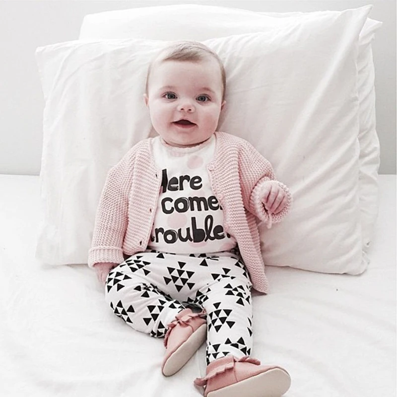 Осенняя одежда для новорожденных мальчиков из 2 предметов детская футболка Топы +