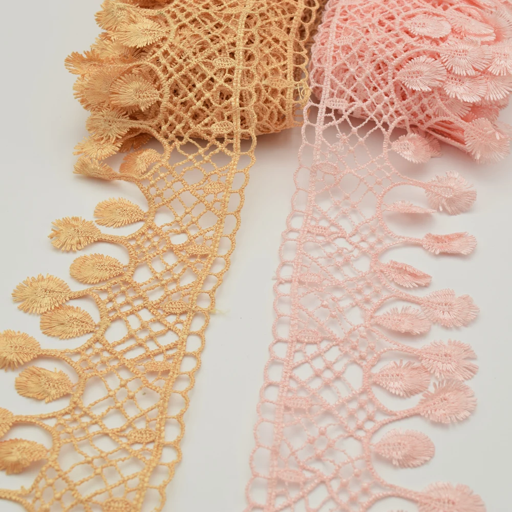 14 5 ярдов 8 см Ширина полиэстер лампа висячая бахрома Кружева Планки для шитья