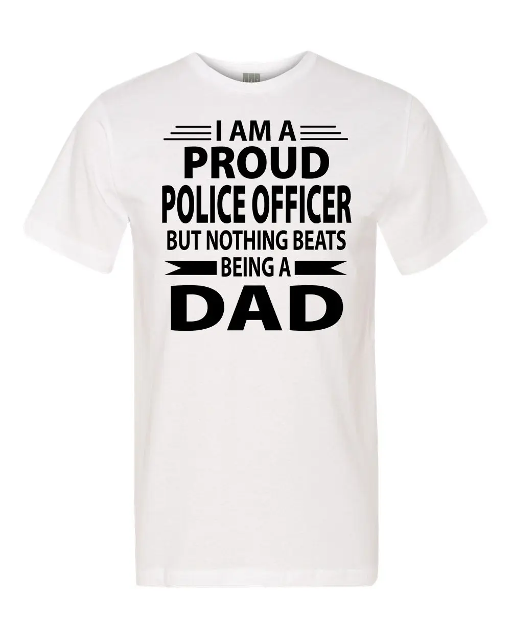 T-Shirt Homme 2019 New Sleeve Harajuku Tops Proud Police Officer But Nothing Beats Being A Dad Cool T Shirt | Мужская одежда