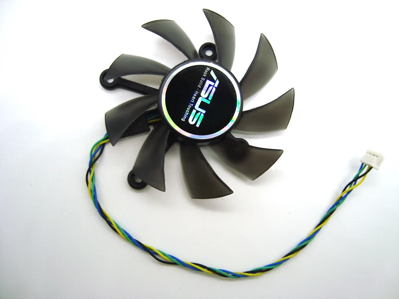 Бесплатная доставка вентилятор кулера Everflow R128015BU 75 мм для ASUS GTX 560 GTX550Ti HD7850 Вентиляторы Охлаждения