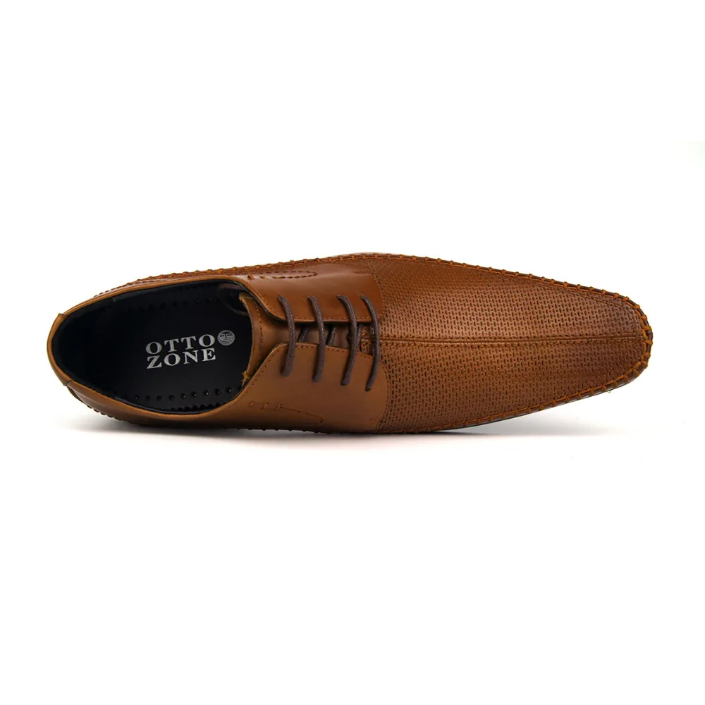 OTTO ZONE Italian Designer Vintage Shoes Brand Oxford Genuine Leather Men Carved Casual Business Male Wedding | Обувь