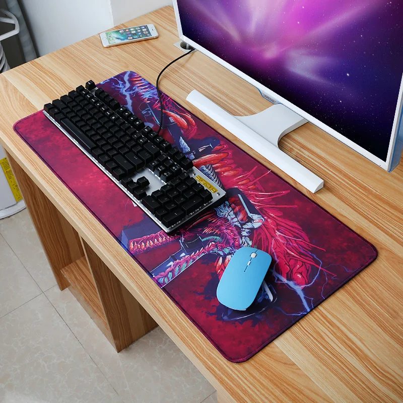 Игровой коврик для мыши FFFAS 80*30 см CS GO Hyper beast AWP gamer с лазерной печатью нескользящий