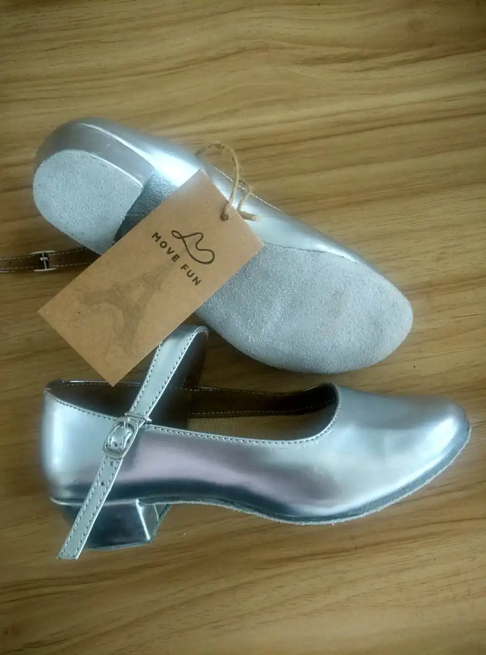 Movefun/детская обувь для бальных танцев и Танго латинских девочек женская черная