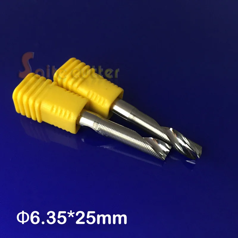 2 шт. твердосплавные фрезы для резки алюминия 6 35 мм 1/4 дюйма|cnc router bits|mill toolsrouter bit |