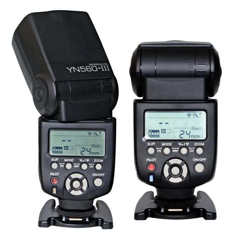 2 шт. Yongnuo YN560III YN560 III Вспышка Speedlite ручной радиоприемник Speedlight + TX беспроводной