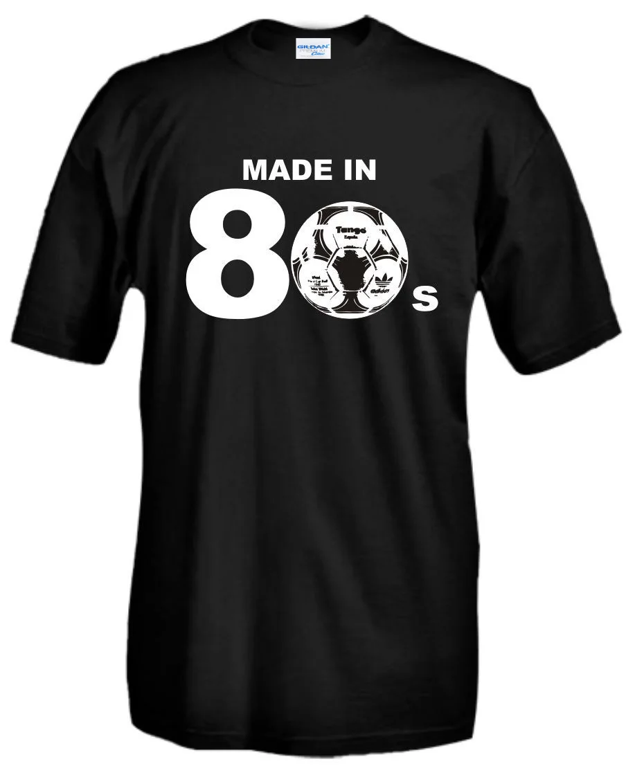 Лидер продаж хлопковые рубашки Винтажная футболка в стиле 80-х для футбола 100%