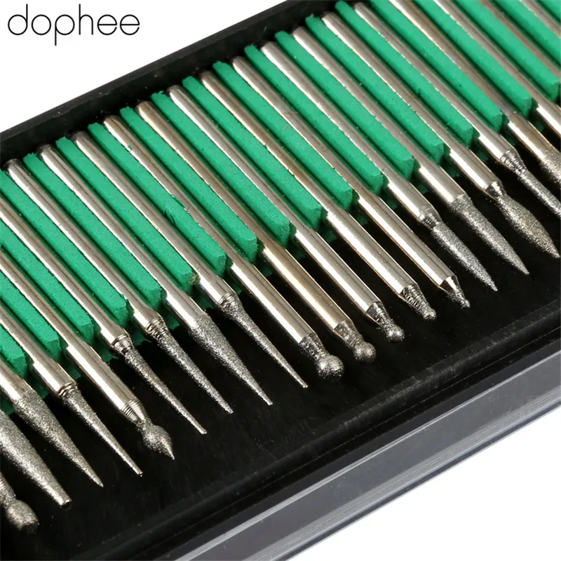 Абразивные иглы dophee 30 шт. 3 мм вал Шлифовальная головка полировальные Dremel