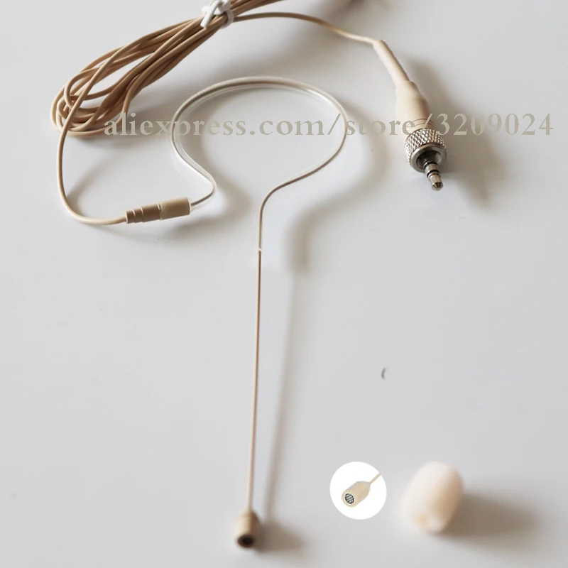 Skin Ear Hook Hanging Headset Microphone for Sennheiser EW100 EW300 EW500 G1 G2 G3 Saramonic Wireless Beltpack Transmitter | Электроника