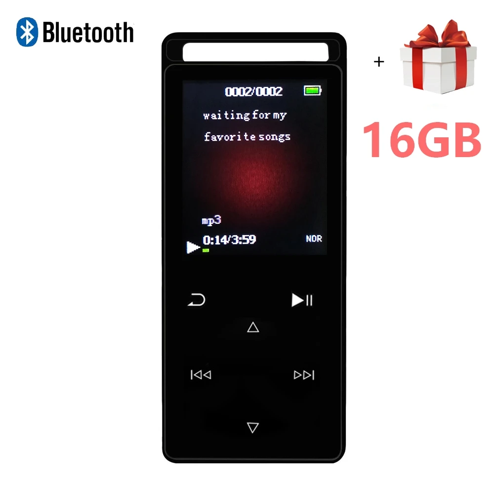 16 Гб Bluetooth HiFi MP3 музыкальный плеер сенсорный экран с 50 часов воспроизведения аудио