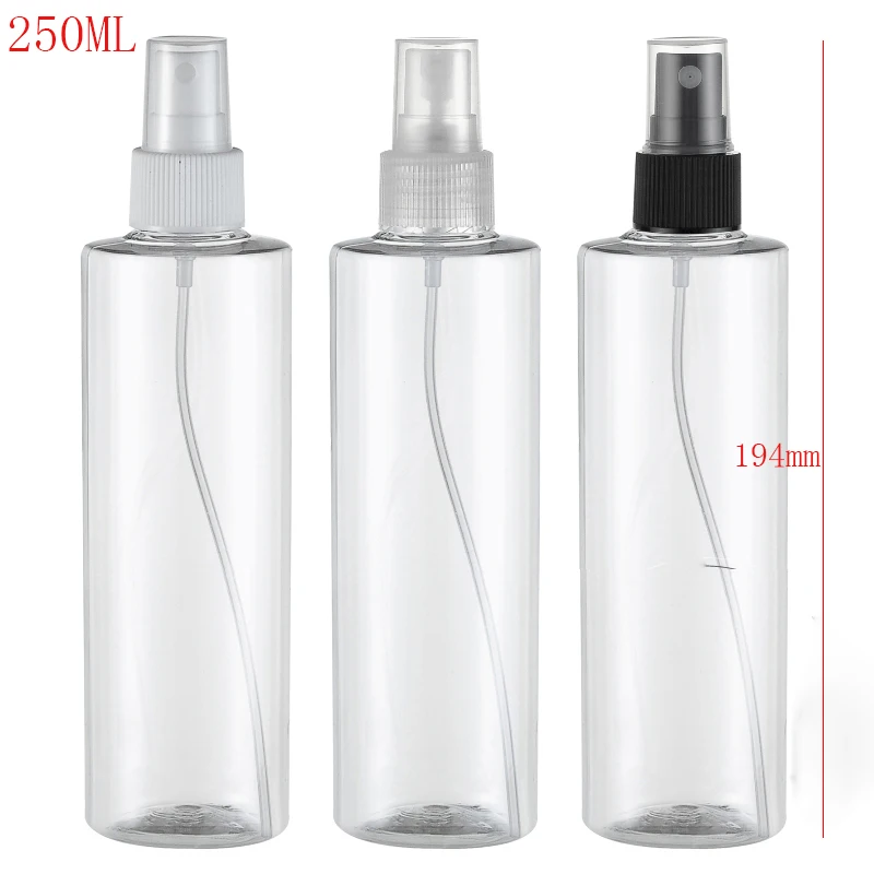 Пустой прозрачный пластиковый флакон с распылителем 30 шт./лот 250 мл для духов