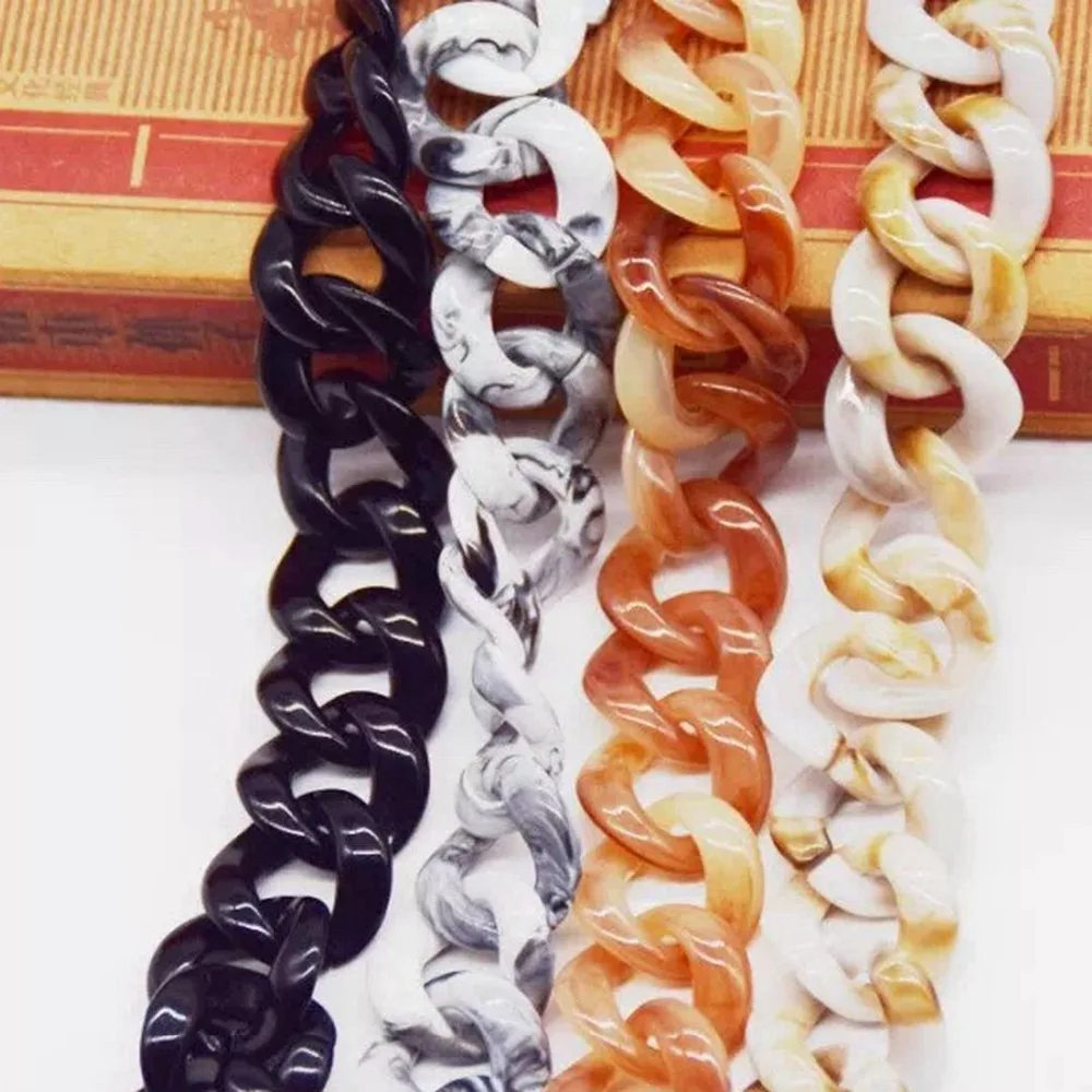 1.0 Meter Acrylic Necklace Strands Parts Linked Bag Chains Women Jewelry DIY Accessories Glasses Components N014 | Украшения и
