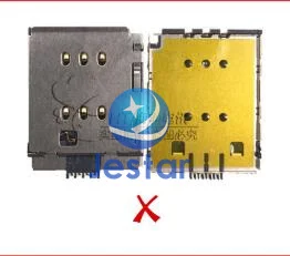 5 шт./лот J_SIM_K разъем для держателя SIM-карты FPC iphone X на плате | Электронные