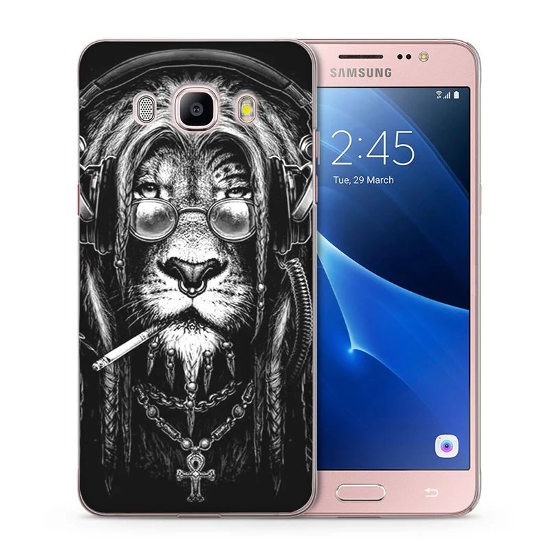 Для Samsung Galaxy A3 A5 2016 2015 2017 prime J1 J2 J3 J5 J7 G530H S8/plus Note 8 ТПУ Силиконовые животные тигр Лев