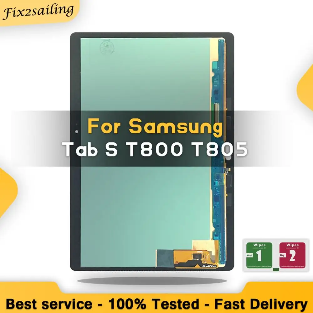 Новый 100% ЖК дисплей Tab S T800 T805 SM сенсорный экран дигитайзер сборка сенсоров панель
