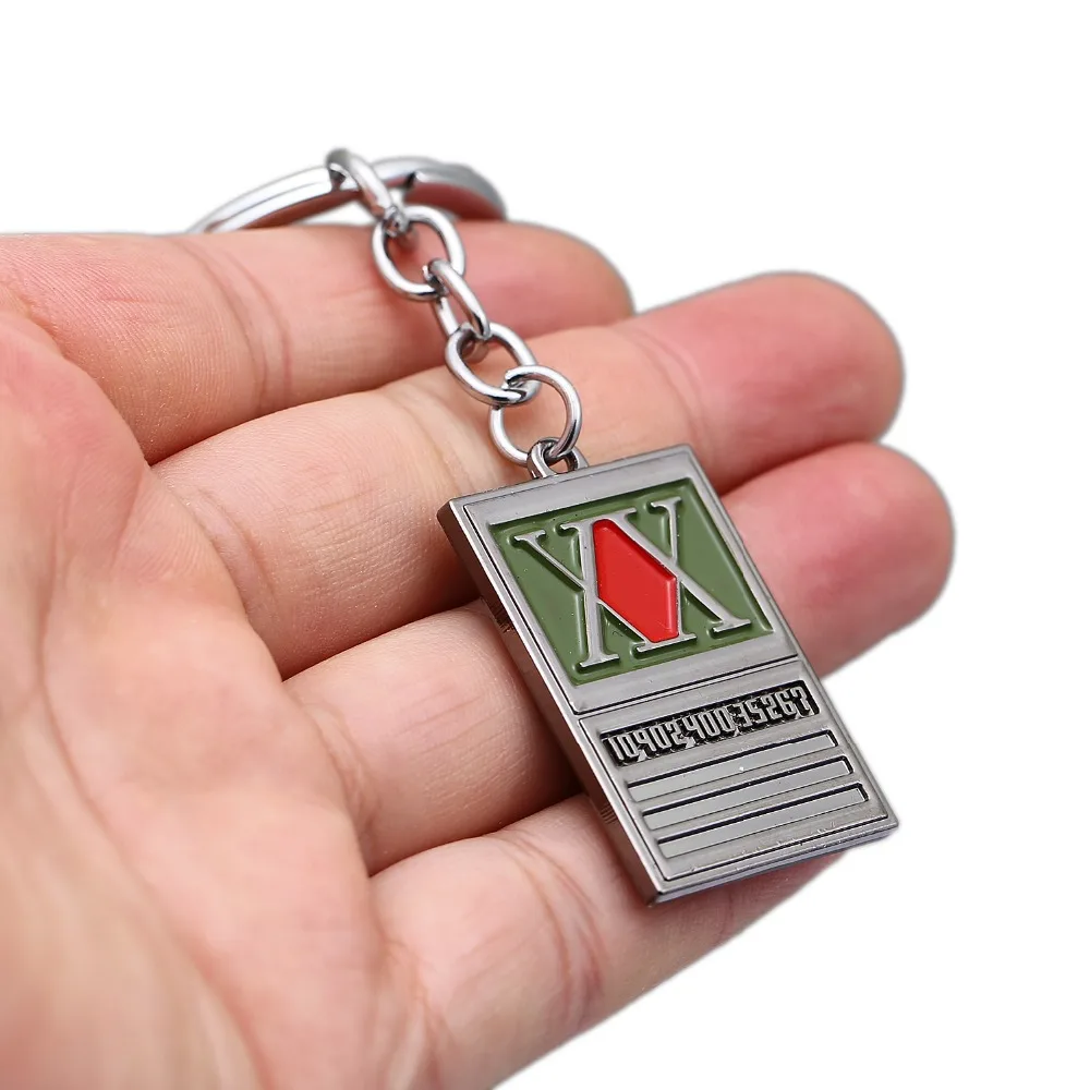 J Store HUNTER x HUNTERKey цепочка для ключей квадратный металлический винтажный серый