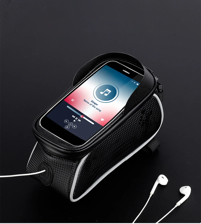 west biking waterproof cycling bags handlebar mtb bicycle panniers front frame touch screen mobile phone accessories bike basket free global shipping