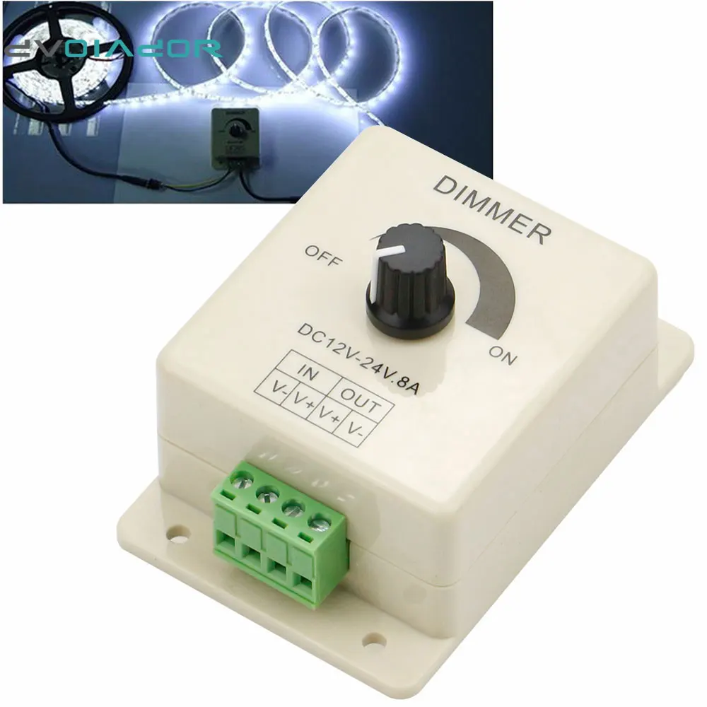 Dvolador ШИМ Диммер контроллер для светодиодные фонари или ленты adjustable brightnes