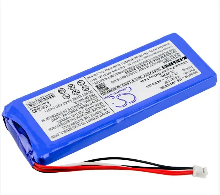 Аккумулятор Cameron Sino 6000 мАч для JBL Pulse 2 II PULSE2BLKUS 5542110P|Цифровые аккумуляторы| |