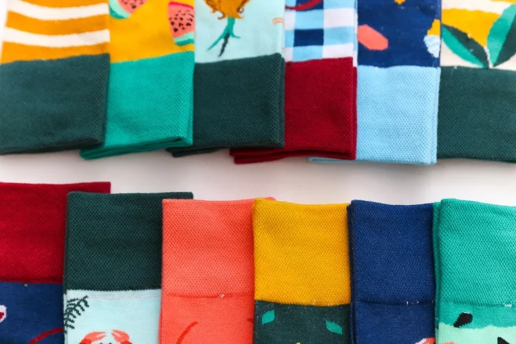 Moda Socmark Новые счастливые мужские носки/женские забавные креативные носки с мороженым модные длинные пара носков Брендовые повседневные носки для скейтборда