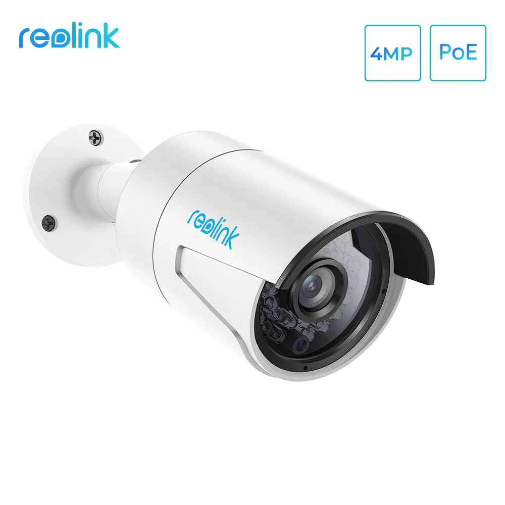 Reolink IP камера наружная PoE аудио 4MP день и ночное видение удаленный вид P2P пуля камера наблюдения RLC-410