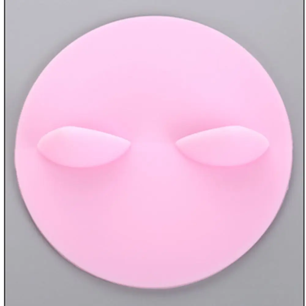 Pink Силиконовый чехол для чашки с милыми кошачьими ушками, универсальная крышка для чашки воды кружка круглая скатерть - Цвет: Pink