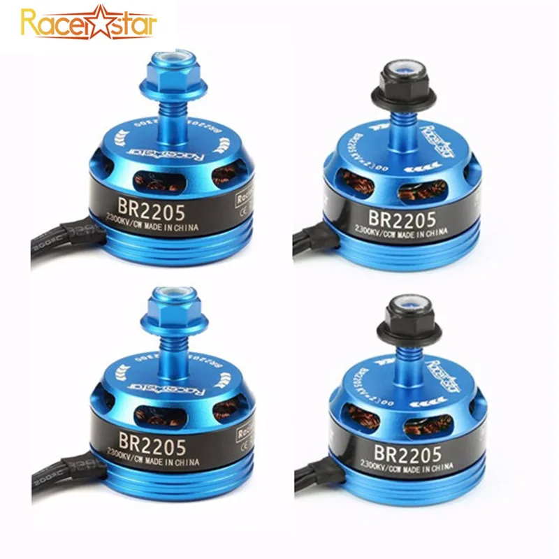 Racerstar Racing Edition 2205 BR2205 2300KV 2-4S бесщеточный мотор CW/CCW светильник синий для QAV250 ZMR250 RC