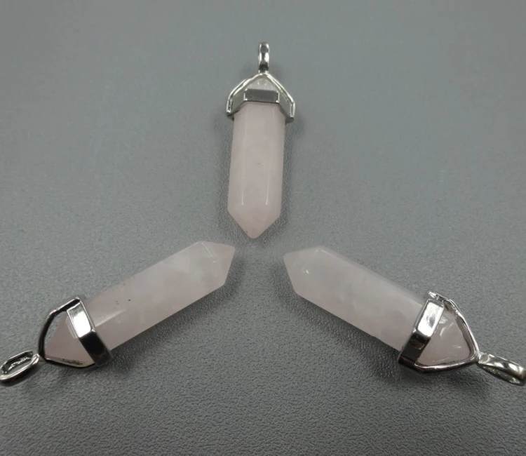 

Natrual Pink Quartz Necklaces Pendant Crystal Necklace Women Jewelry Accessories