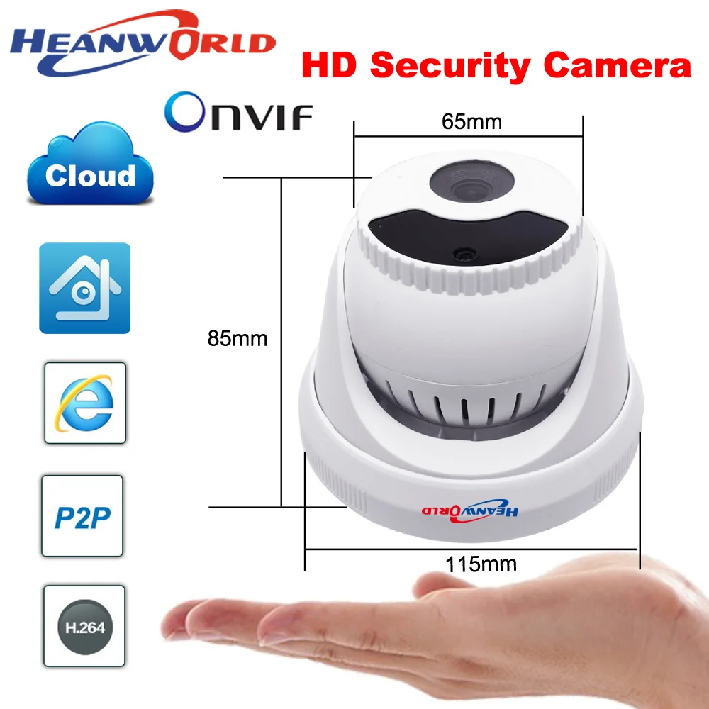 IP-камера Heanworld HD 3 Мп 5 купольная с микрофоном и функцией ночного видения |