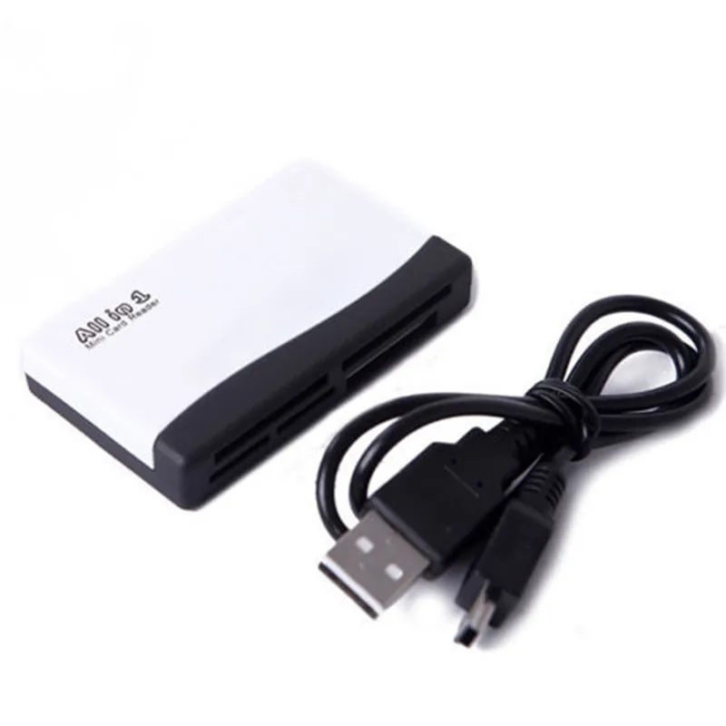 

All in One USB 2.0 Card Reader SD TF CF MS Micro SD Smart Card Reader for Samsung Sandisk Memory Cards USB SD Adapter