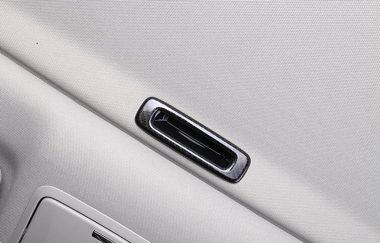 Стайлинг автомобиля ABS углеродное волокно внутренняя крыша люка ручка