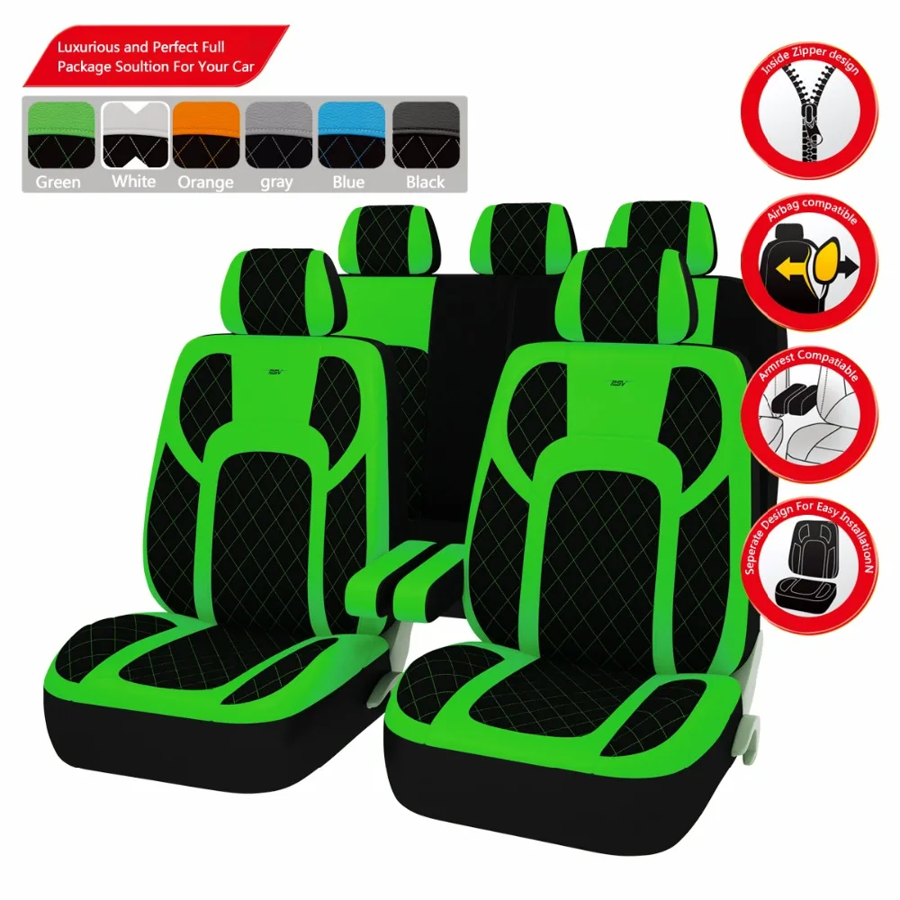 Car-pass luxurous из искусственной кожи универсальные чехлы спереди и сзади seat