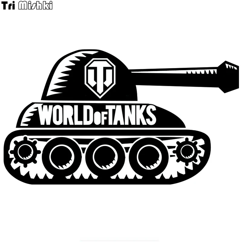 Tri Mishki HZX220 11.5*20см 1 4шт прикольные виниловые наклейки на авто world of tanks wot мир такнков