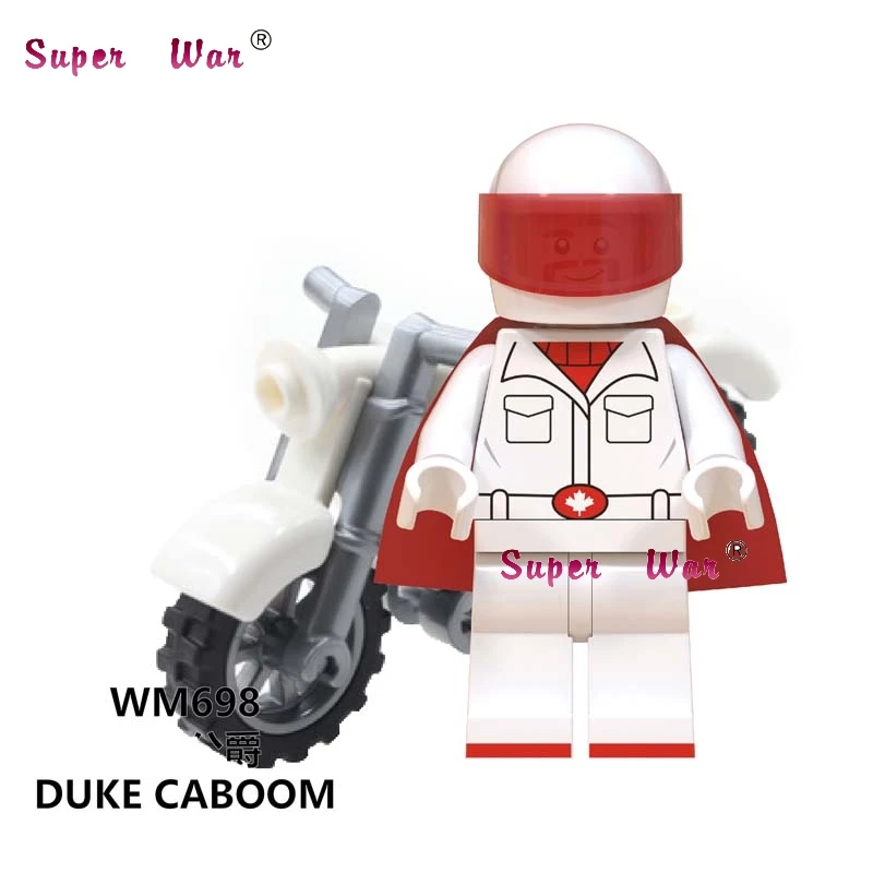 WM698 Одна история игрушек 4 Базз Лайтер Вуди Джесси Даки Бо Peep Duke Caboom Alien Hamm Sonic строительные блоки - Цвет: WM698