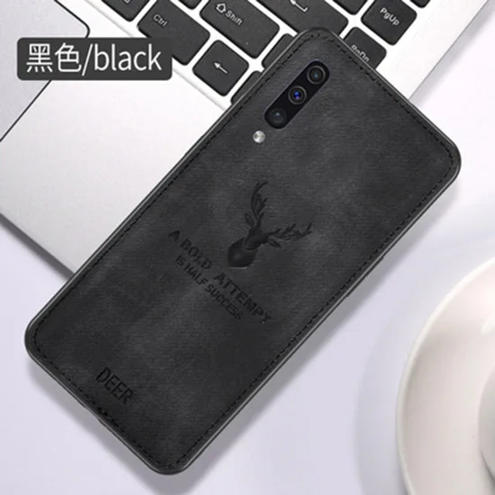 Анти отпечаток рисунок ткани Чехол для телефона Samsung Galaxy a50 чехлы оленя рисунком