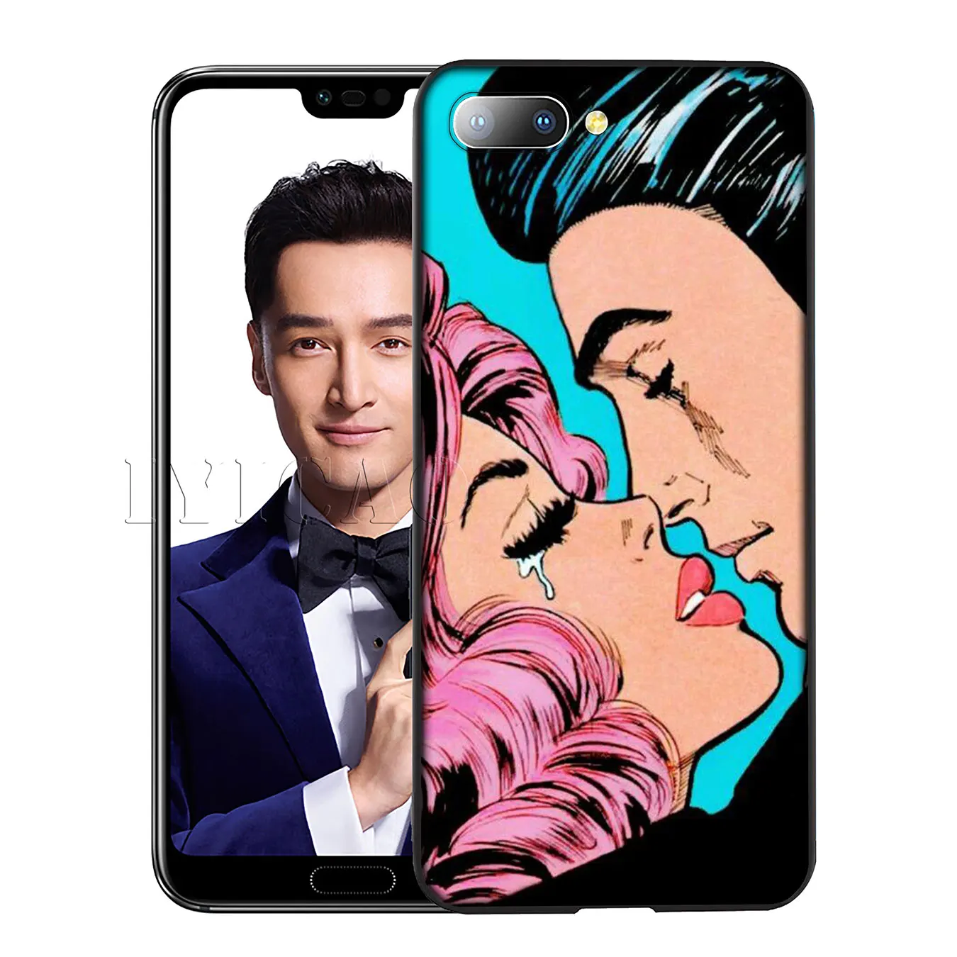 IYICAO pop art comic Coque Silicone Soft Case for Huawei Y7 Y6 Prime Y9 2018 Honor 8C 8X 8 9 10 Lite 6A 7C 7X 7A Pro |