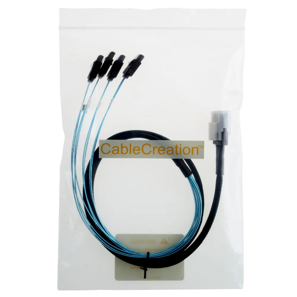 Кабель CableCreation Mini SAS 36Pin (SFF 8087) папа 4 SATA 7Pin мама кабель (Target) (хост) 0 5 м|Кабели VGA| |