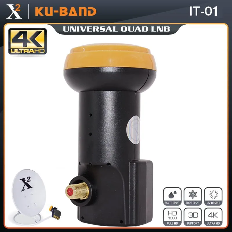 X Square Универсальный LNB для спутникового ТВ приемника HD цифровая поддержка 4K Ku Band