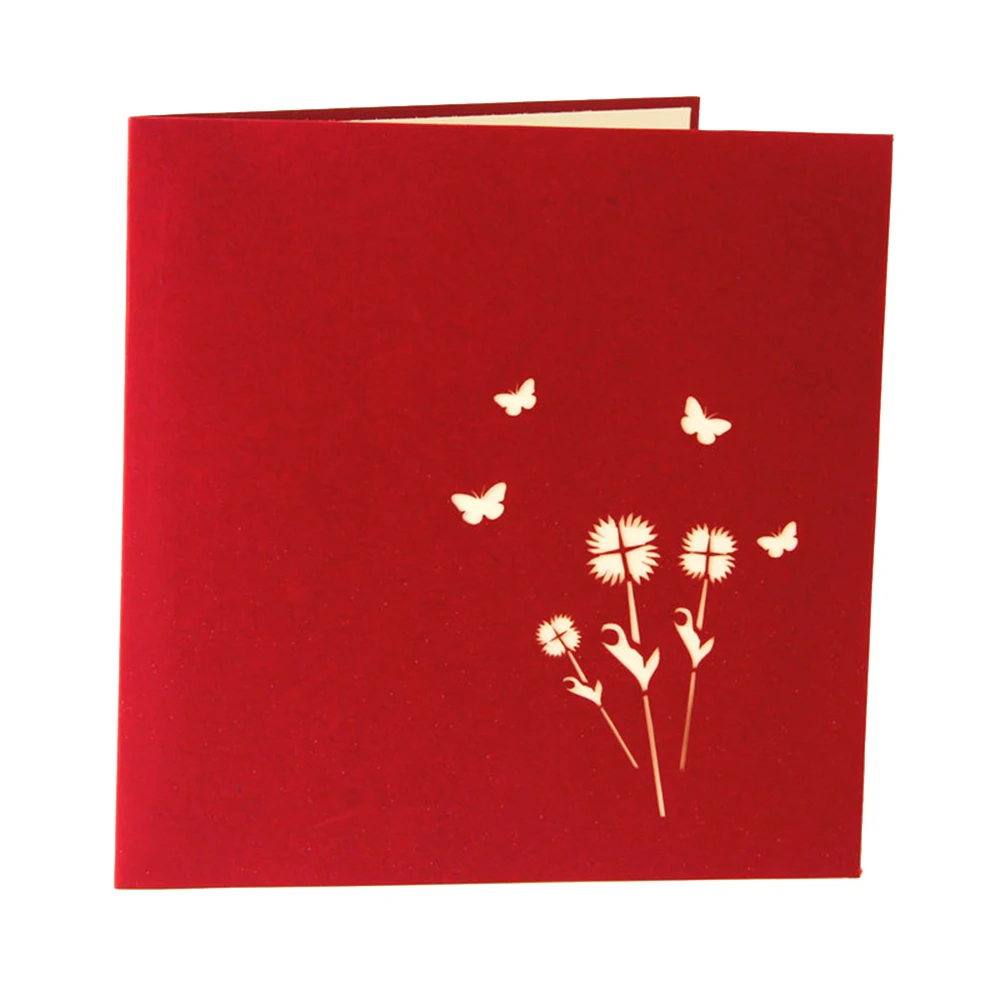 UESH-3D pop up birthday card postcard gift sun flower Sunflower | Дом и сад